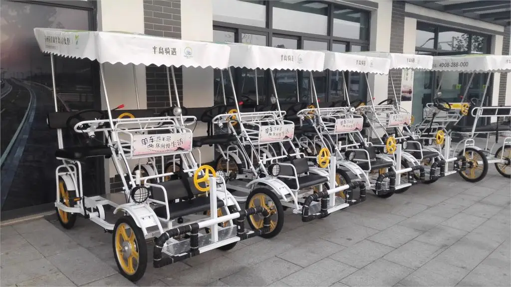 4-местный взрослый рикша трехколесный велосипед четырехколесный грузовой