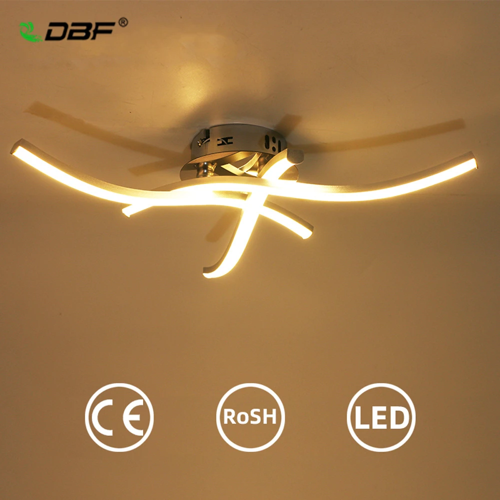 Современный светодиодный потолочный светильник DBF 18 Вт/24 Вт раздвоенный