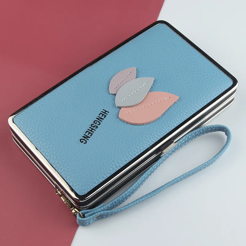 

Новый модный клатч, Дамский Длинный кошелек, модный новый милый студенческий кошелек из искусственной кожи, бумажники для женщин