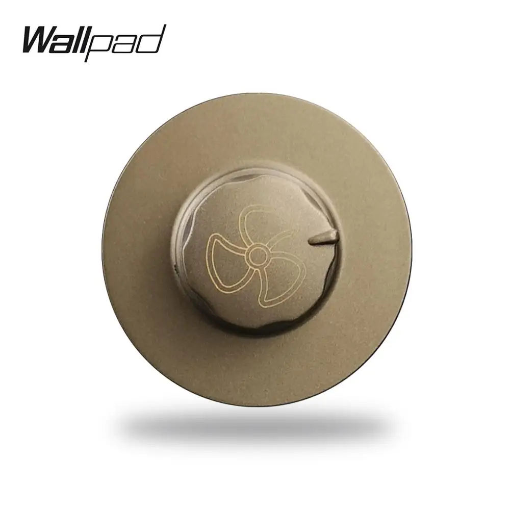 Wallpad L6 5 цветов регулятор скорости вентилятора Переключатель 450 Вт яркости
