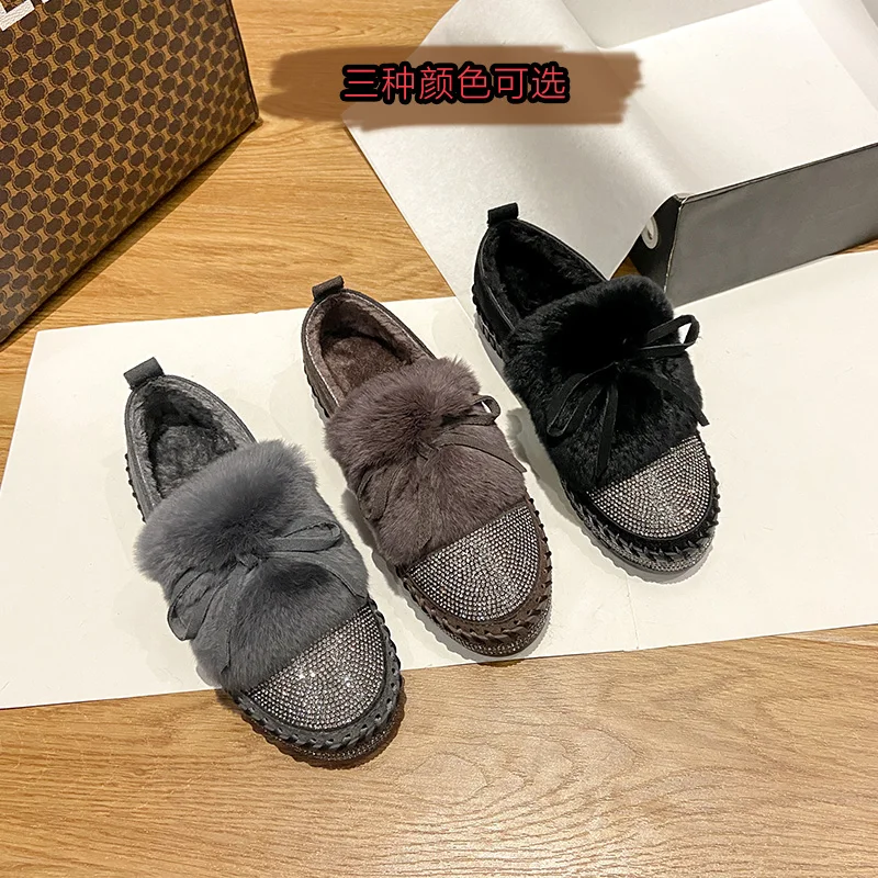 Мокасины женские с круглым носком удобные туфли из спилка на платформе плоская