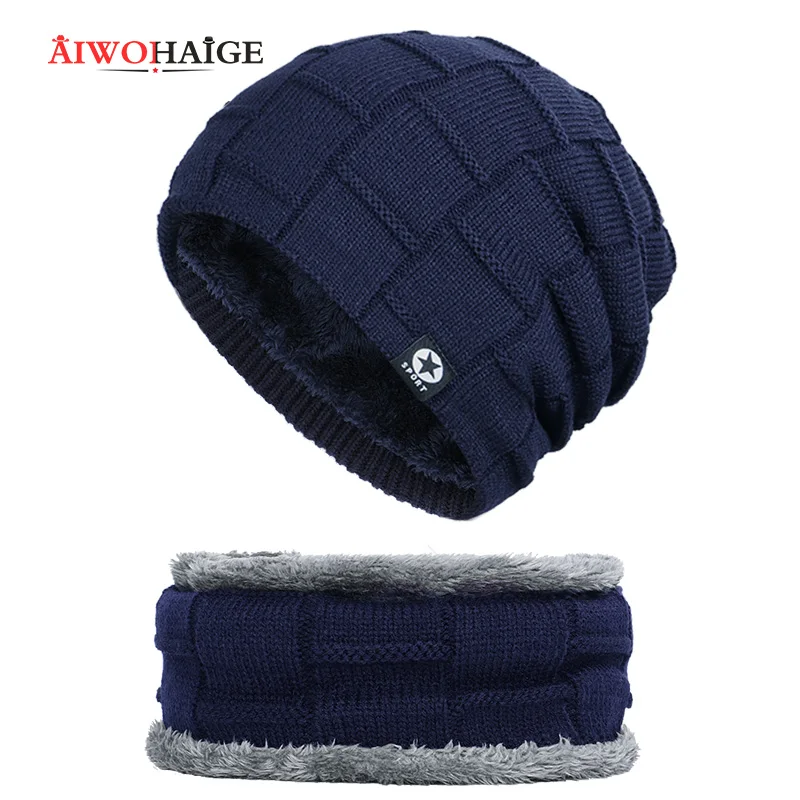 Новинка 2019 зимняя шапка для мужчин и женщин женская s skullies теплая плотная с узором