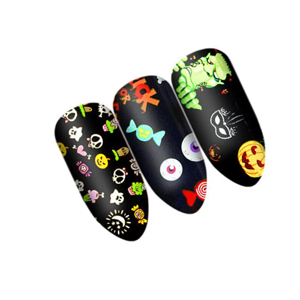 10 Маникюр для ногтей сетка Звездная бумага Хэллоуин Рождество Вечеринка