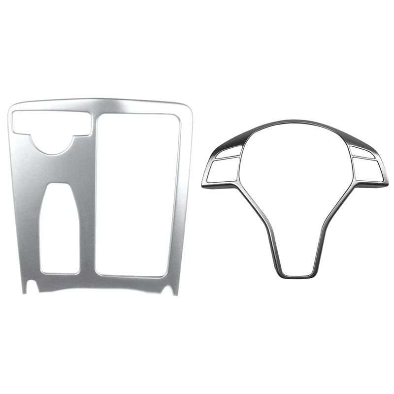 

Стикеры рамка Handrest Панель Чехлы для Mercedes Benz W204 W212 C Class E & рулевого колеса автомобиля рамки