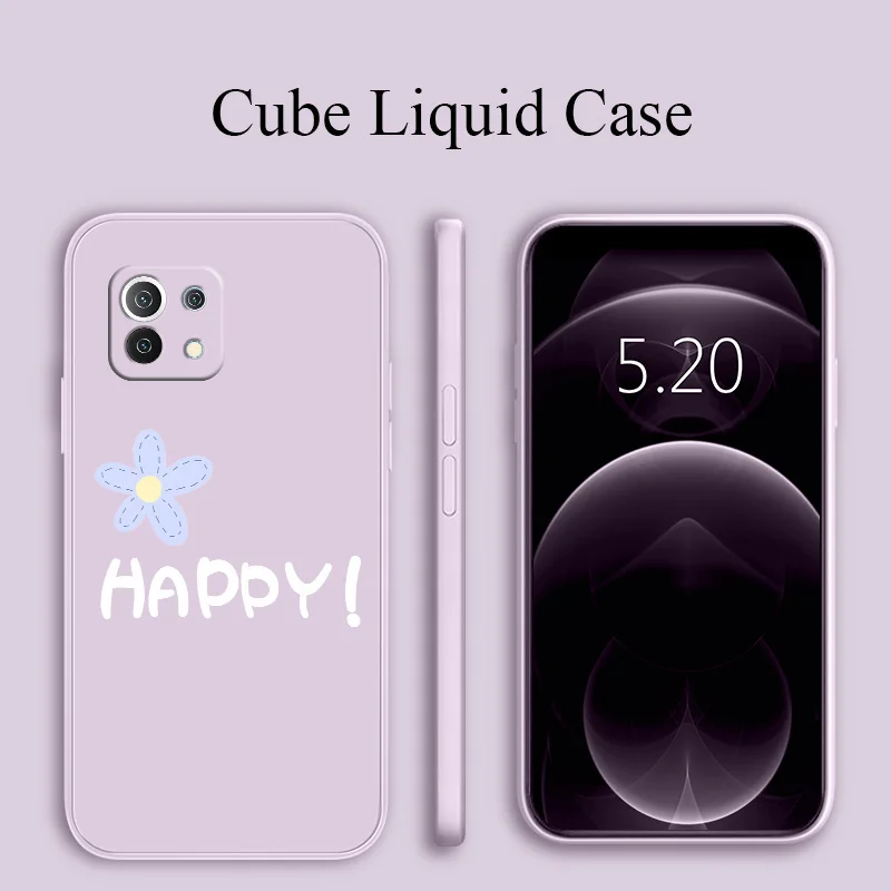 

Happy Silicone Case For Xiaomi Mi 11 lite Ultra 11i 10T 9T Pro Lite 10 10S 9 8 lite Pro Poco F2 X2 F3 Pro Phone Back Cover Case