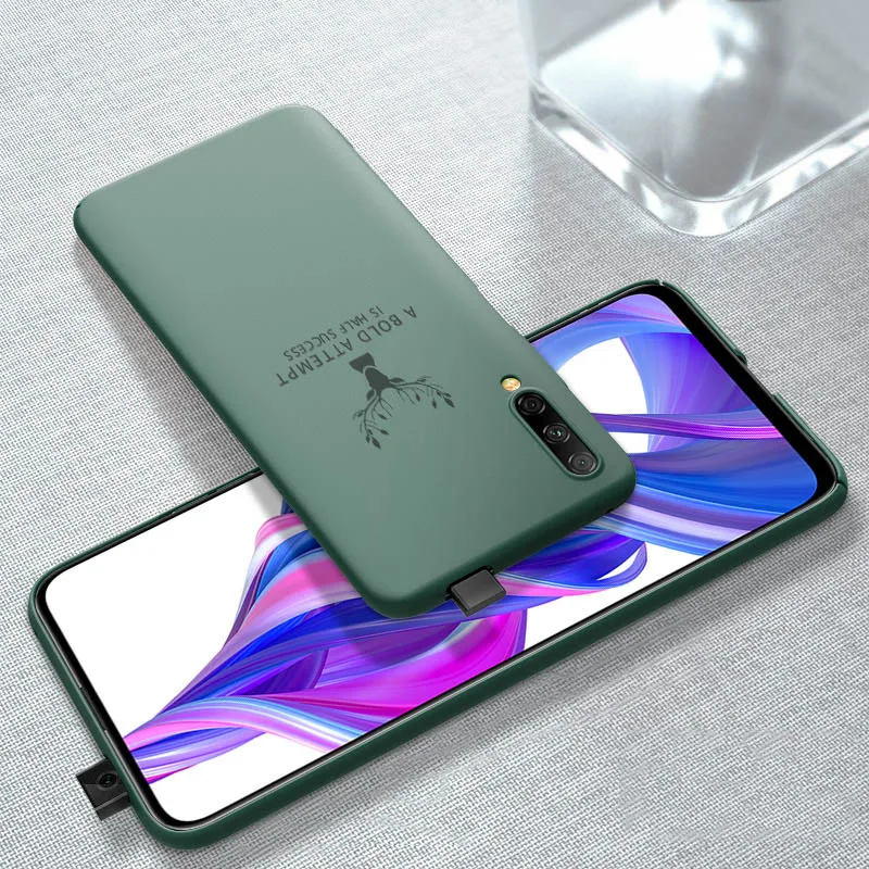 Жидкий ПК Жесткий Чехол для huawei P30 Pro Honor 9X Pro чехол Модный чехол для телефона чехол для Honor 9X Pro удобный на ощупь чехол - Color: Dark green