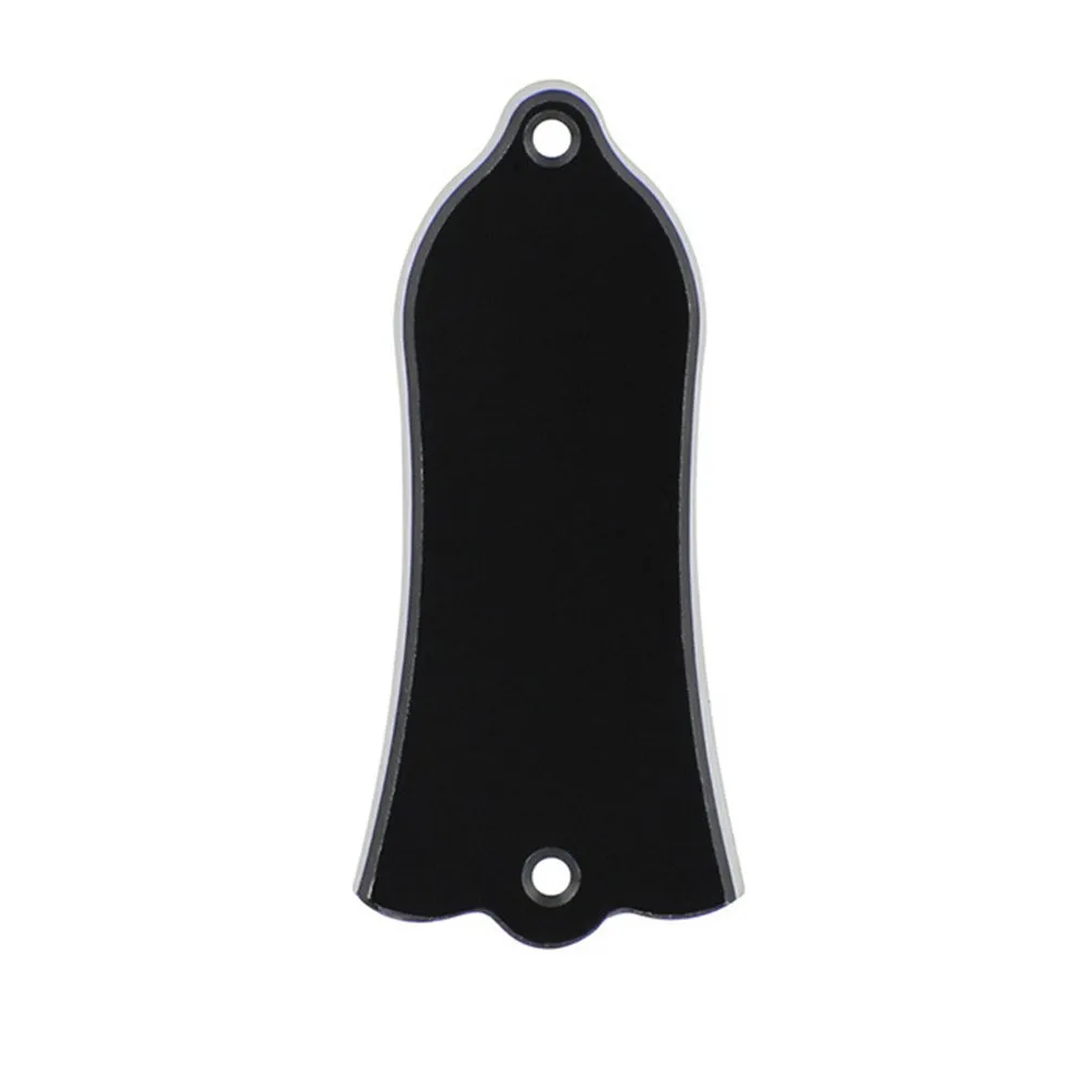 

2-Ply Plain Black Bell Head Shaped Truss Rod Cover For Les Paul Electric Guitar Bass Parts Accessories Protection Tool Part