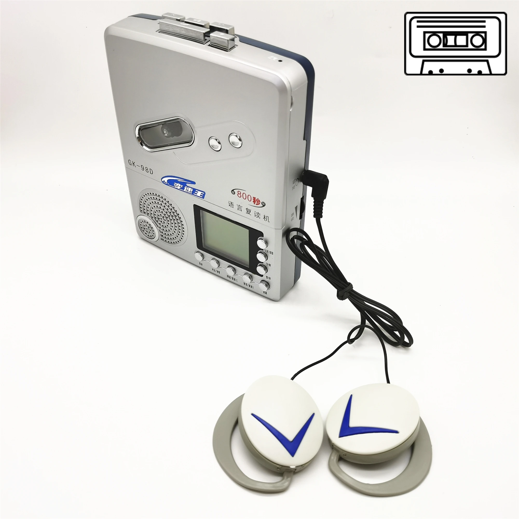 

Brand New Portable Audio Cassette Tape Player& Recorder Sentence Repeater with Built-in Speaker Earphones Very Good Product