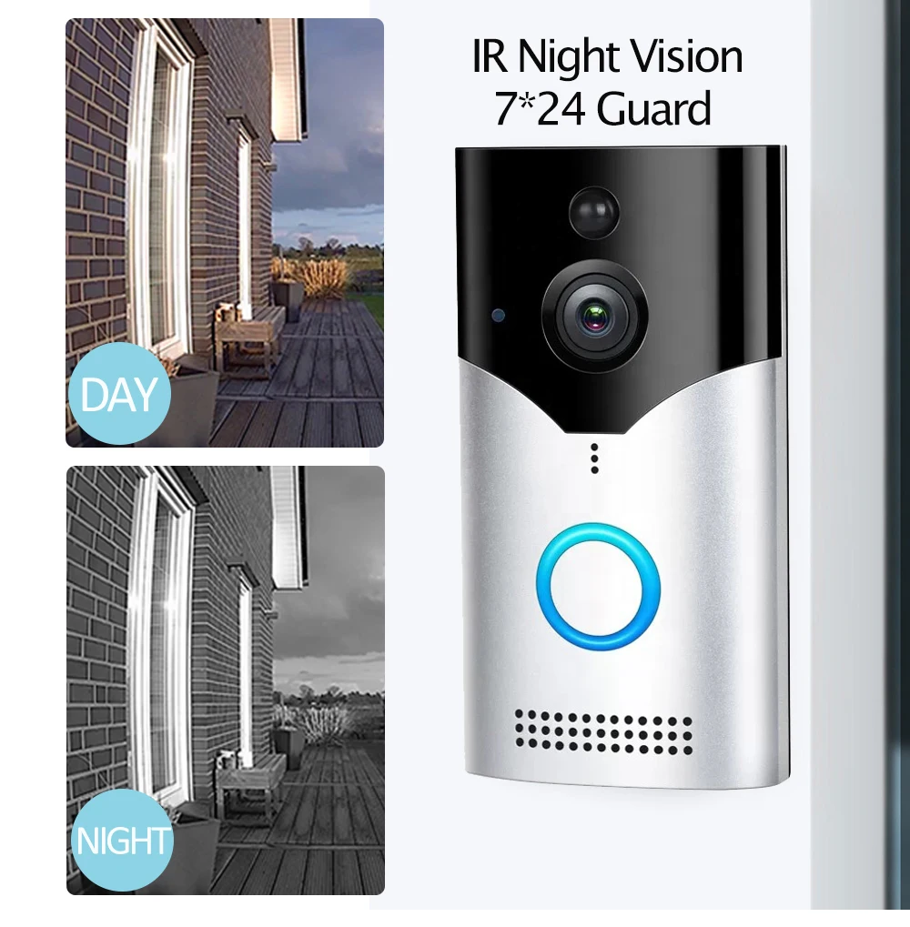 Дверной звонок Smart Home Tuya, 1080P, 2 МП, Wi-Fi, двухстороннее аудио от AliExpress WW