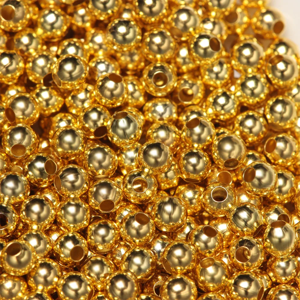 1000 шт. прочные вольфрамовые шлицевые бусины для вязания мушек шарики в форме