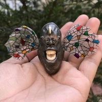 genuine bulk goods winged orangutan head sculpture toy abstract funny decoration model gift finished product