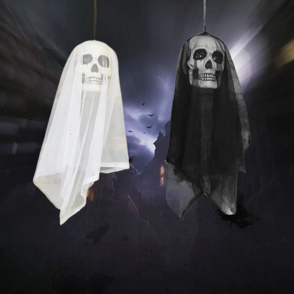 2 шт. Хэллоуин вуали жуткий висит подвеска в форме скелета приведения для
