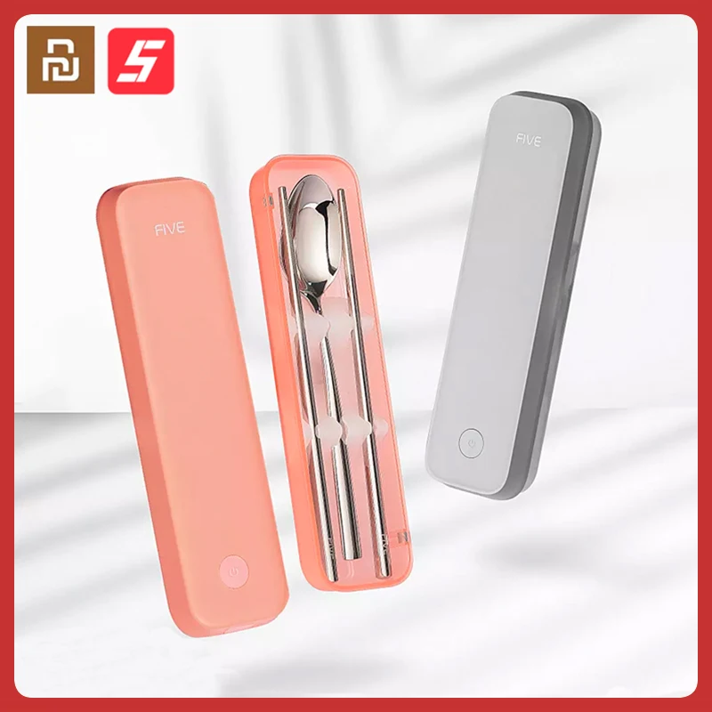 Портативная ложка Xiaomi FIVE коробка для палочек посуда путешествий офиса уф