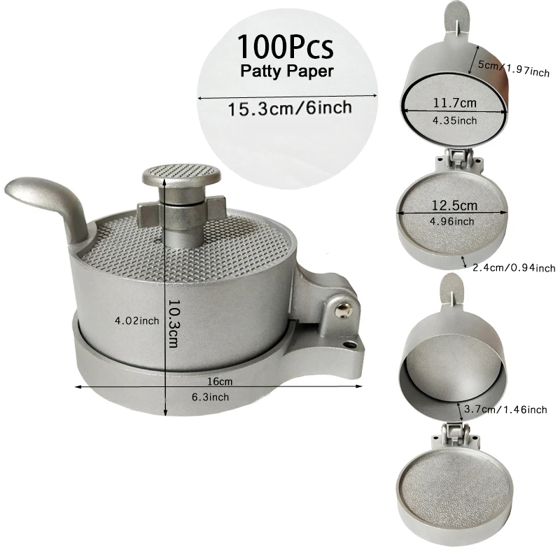 Пресс для гамбургеров из пищевого алюминиевого сплава|Пресс гамбургера| |