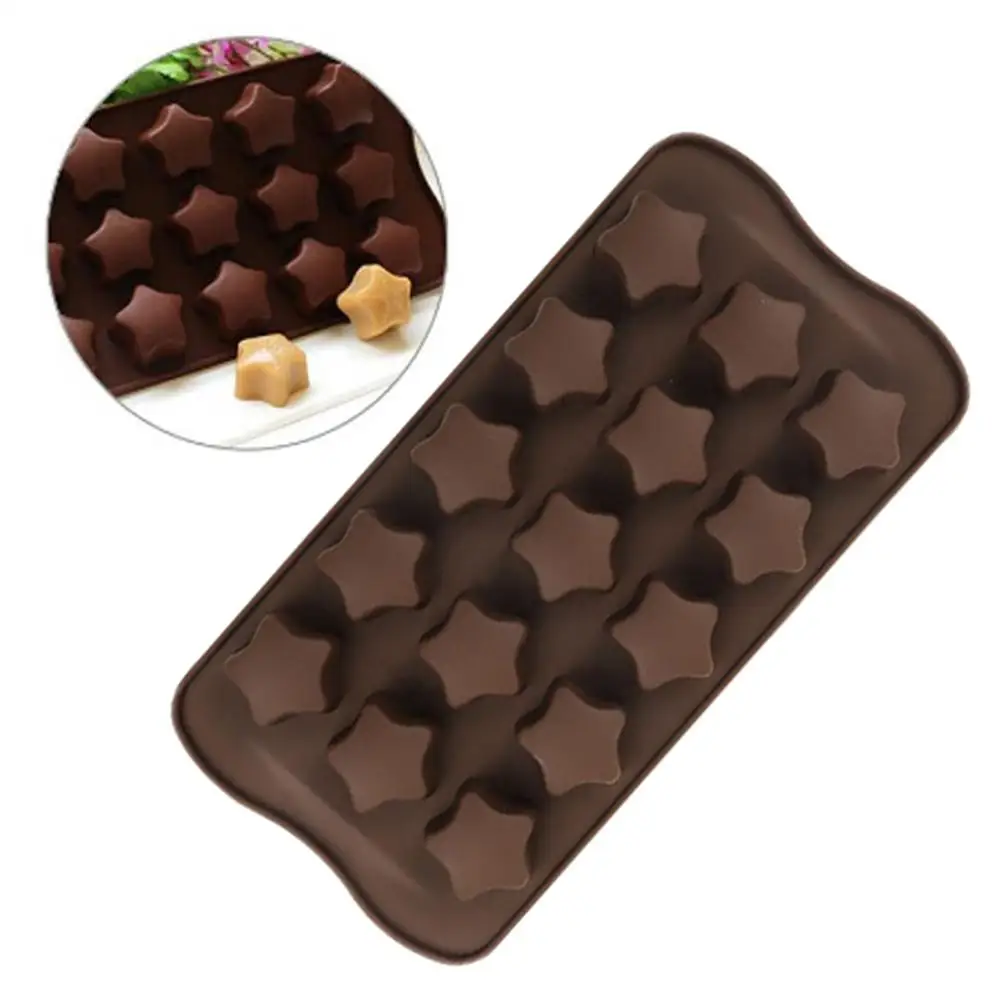 15 чашек в форме звезды инструменты для выпечки силиконовая форма торта шоколада