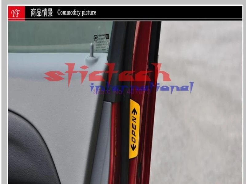 По DHL или Fedex 500 набор 4 шт./лот Авто открывание Предупреждение дверь аварийная