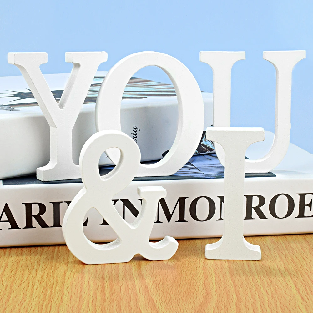 

Деревянные буквы с белым алфавитом, 8 см, 1 шт.