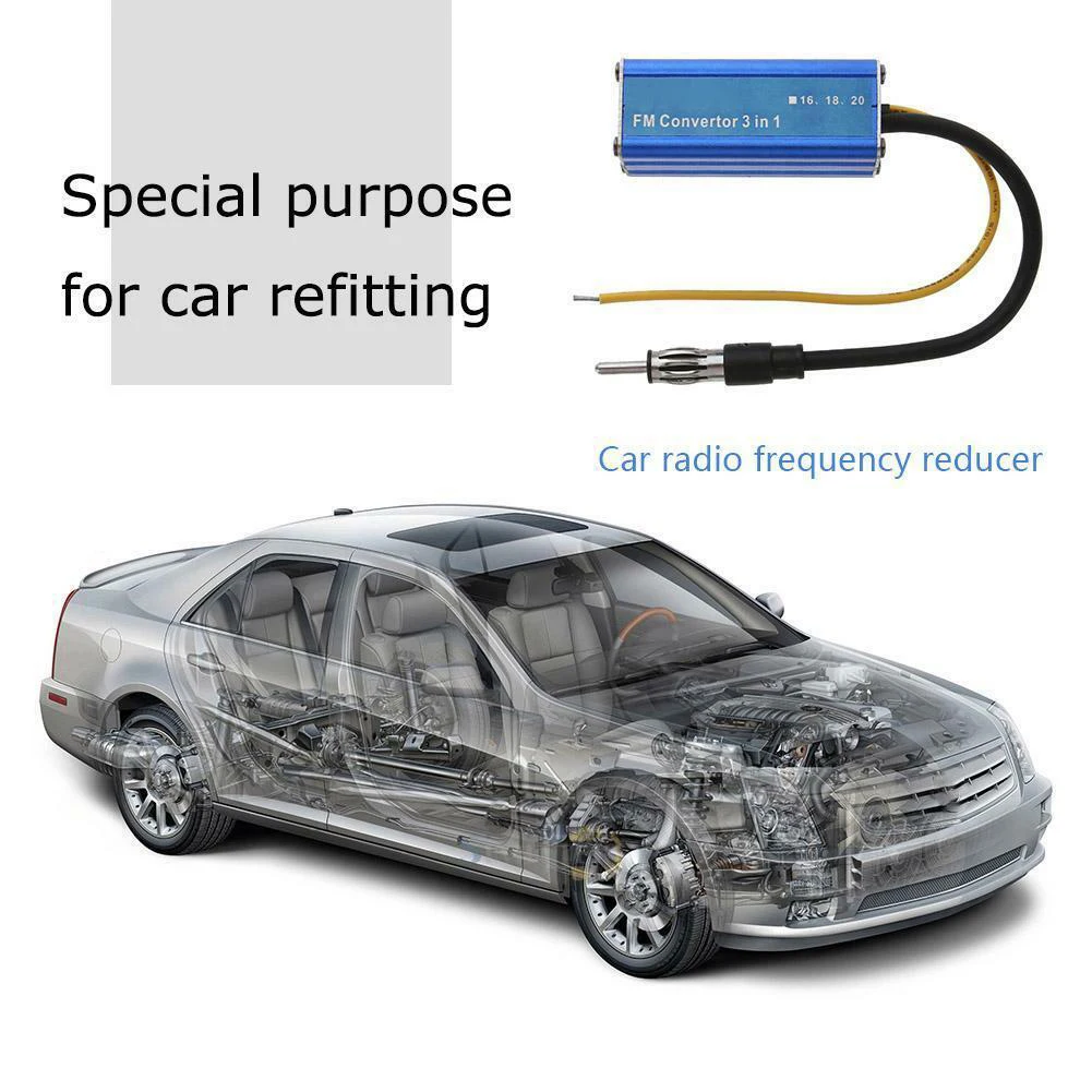 3 в 1 металлические аксессуары авто стерео автомобильный преобразователь частоты