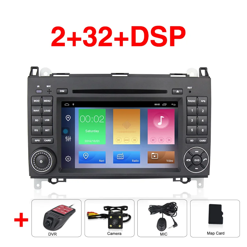 HD Android 9,1 Авто Радио автомобильный DVD gps головное устройство для Mercedes Benz B200 B класс W169 W245 Viano Vito W639 Sprinter W906 Bluetooth - Цвет: 32G