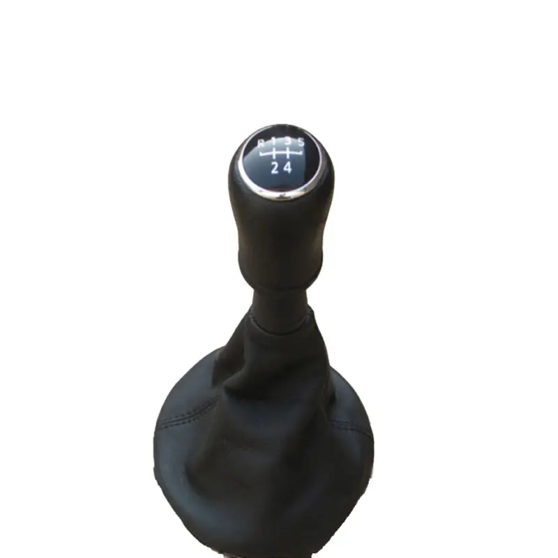Автомобильный Стайлинг 5 передач 6 скоростей ручки переключения с кожаным