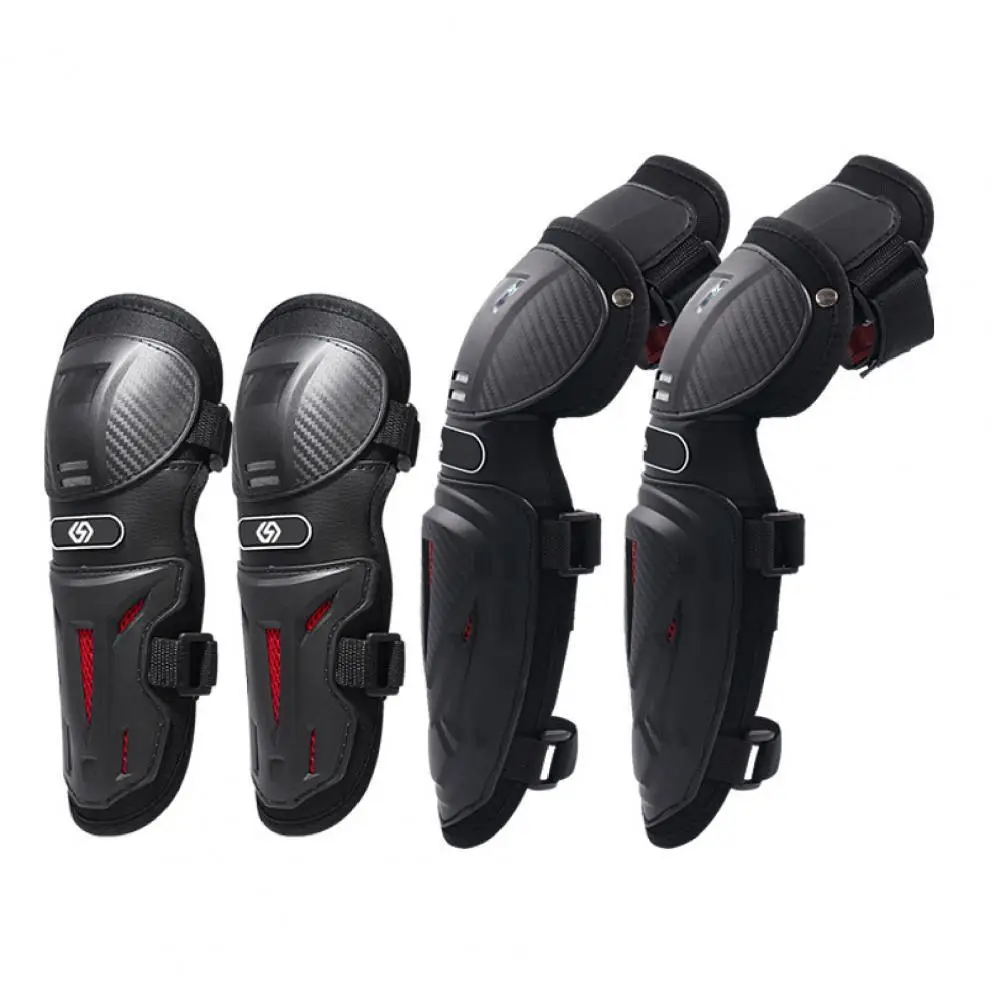 

4Pcs/Set Motorcycle Knee Elbow Pads Breathable Windproof Comfortable Shock Resistant Body Guard Cycling Protective Gear for Skii