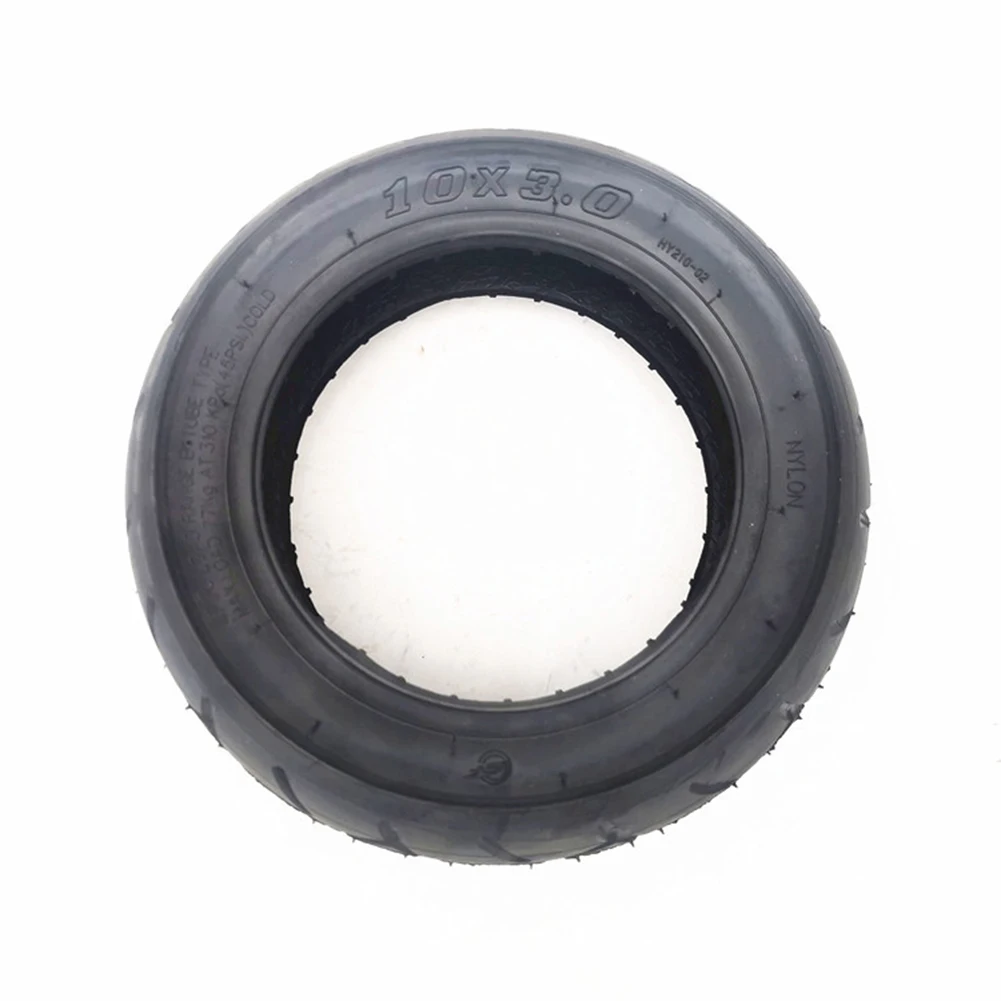 

Solid Tire Electric Scooter 10*3.0 Vacuum Tire 10 inch Thickened Black Rubber