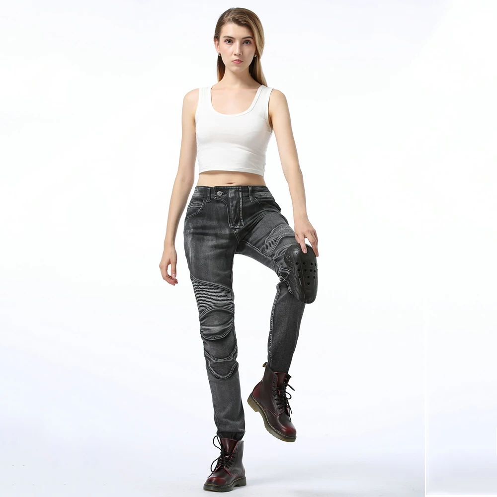 Мотоциклетные брюки женские мотоциклетные джинсы защитное снаряжение для езды