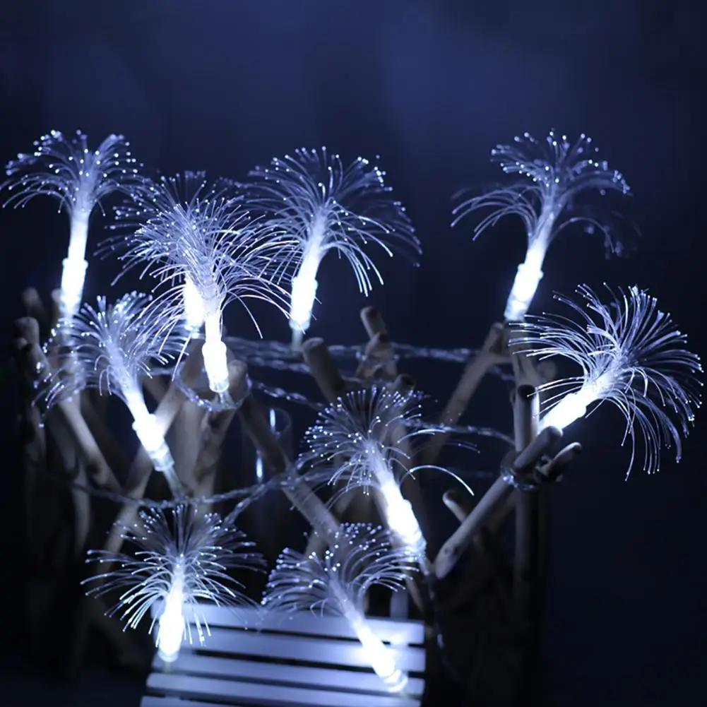 10 светодиодный волоконно оптический свет шнура красочные утренняя Глория