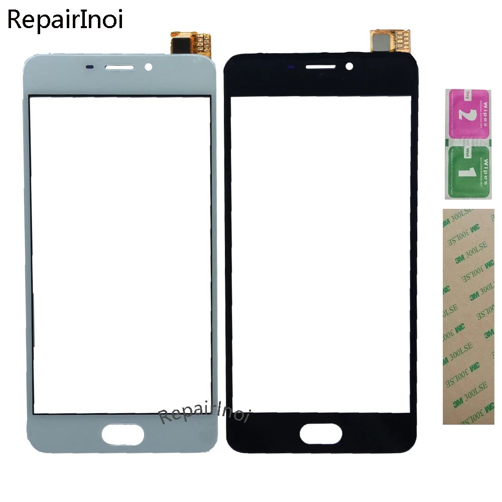 

10pcs 5.2''Touch Screen For Meizu M6 Touchscreen Digitizer Sensor For Meilan 6 Front Glass Lens Parts 3M Glue Wipes