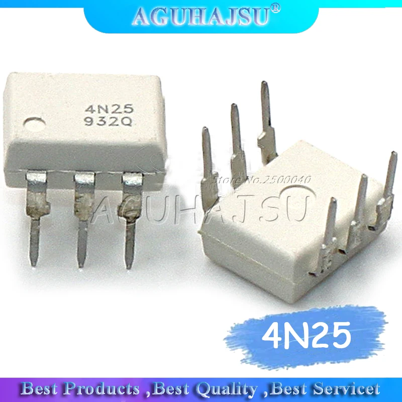 10 шт. 4N25 DIP6 DIP 6 фотоэлектрическая муфта новая и оригинальная|ic 2| |