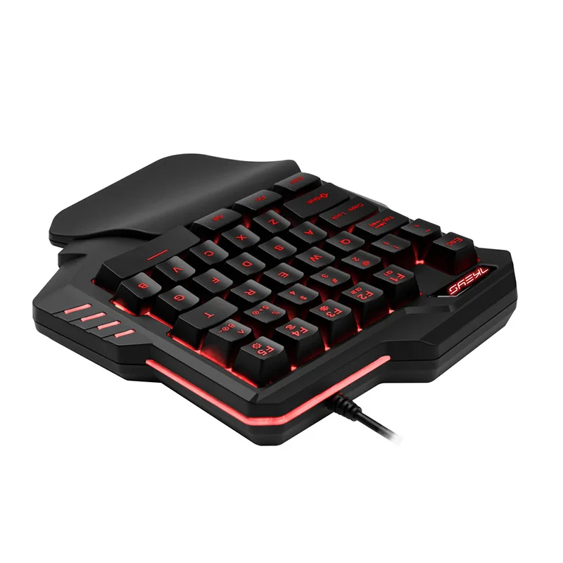 G30/G40 35 клавиш Одноручная мембранная клавиатура игровая Проводная с RGB подсветкой