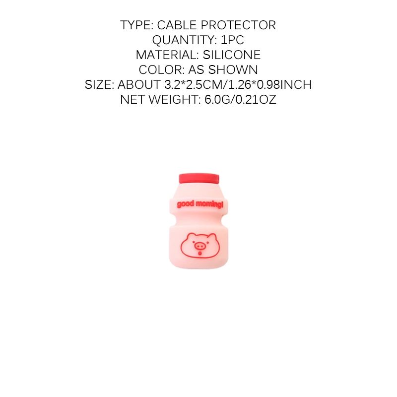 Мультяшный силиконовый милый внешний вид протектор кабеля линия данных шнур