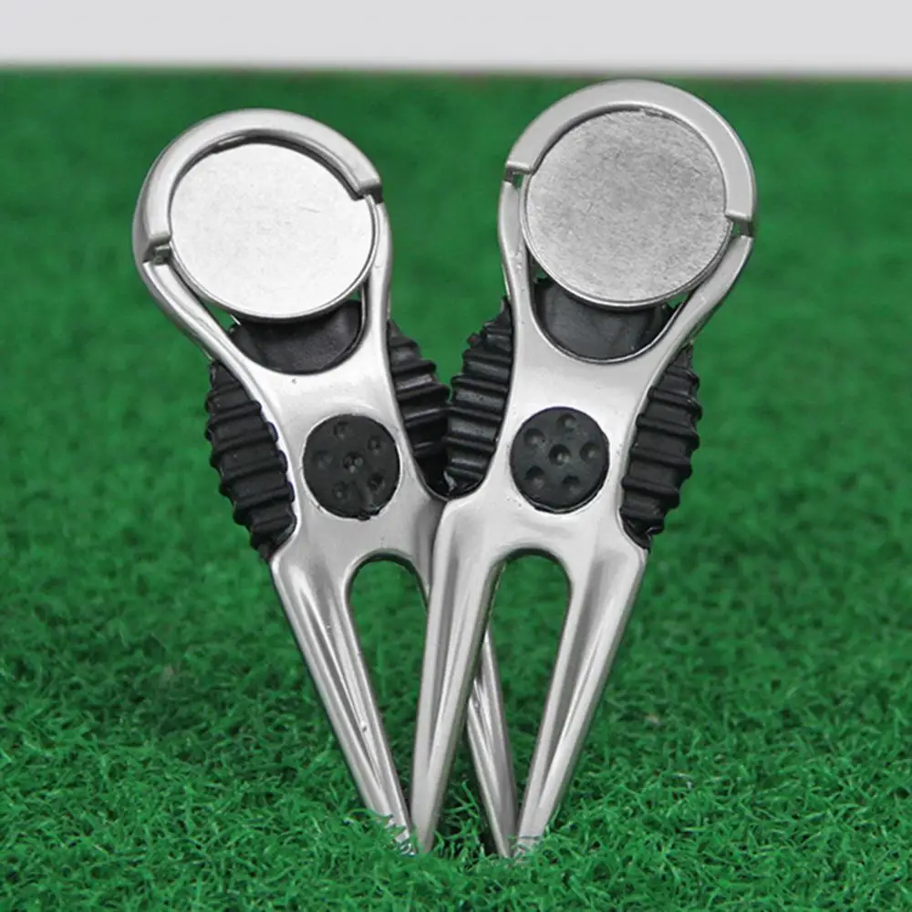 

골프공 Golf Divot Tool Zinc Alloy Golf Club Ball Putting Divot Fork Lawn Marker Lightweight Repair Tool Golf Accessories