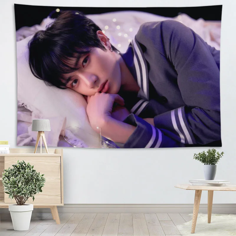 

Custom Beomgyu KPOP Wall Tapestry Wall Hanging Tarot Custom Tapestry Plant Tapestry Mandala Home Decor More Large Size 2.25