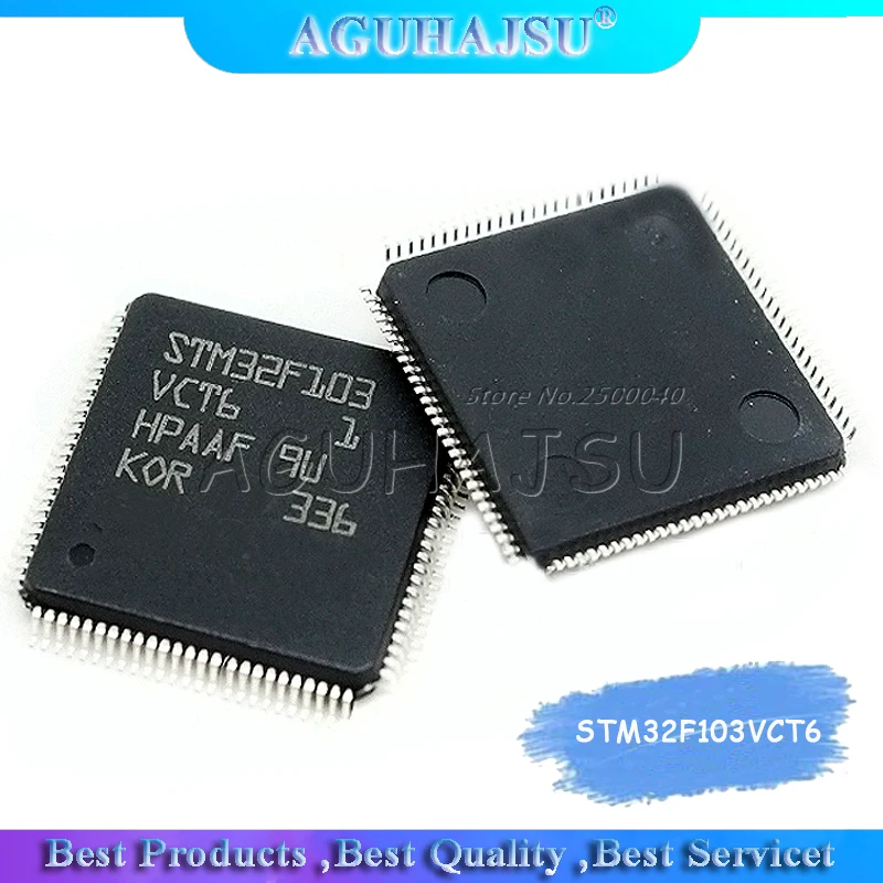 1 шт. STM32F103VCT6 STM32F103VC STM32F103 LQFP100 32-битный микроконтроллер 256K flash | Электронные