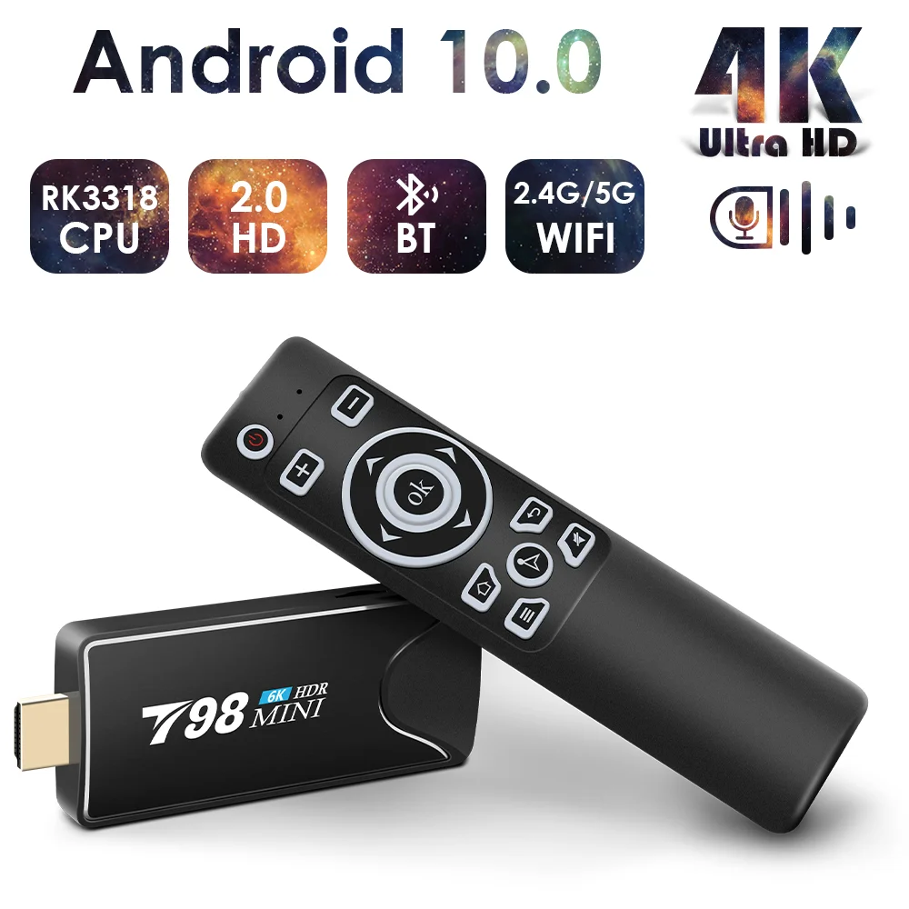 

Mini Android Tv Stick Box TV Android 10 4K Android Tv Box Wifi Smart Tv Box Media Player TV Receiver Set Top Box Android 10