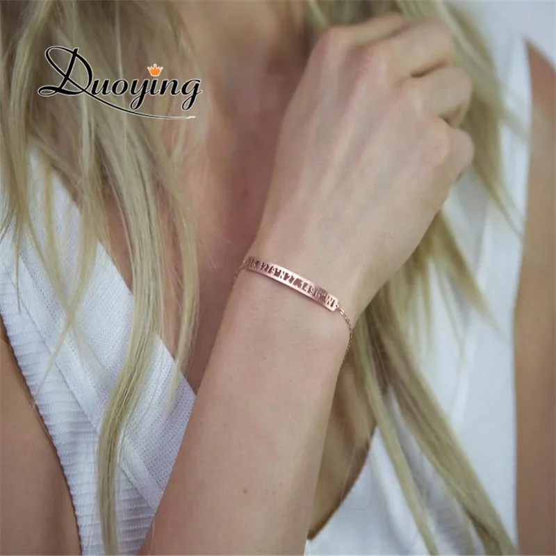 Пользовательские координаты бар браслет персонализированные Широта Долгота