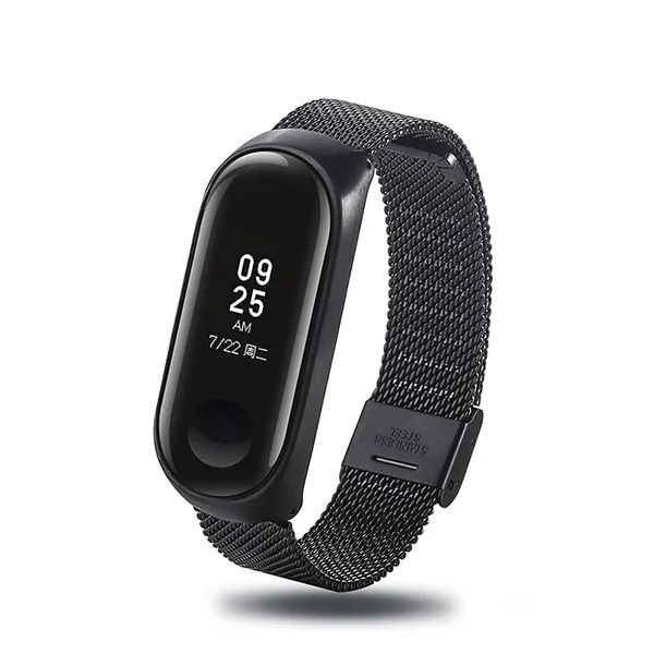 Новейший браслет mi Band 4 3, ремешок без винтов из нержавеющей стали для Xiaomi mi band 3, браслет mi band 2, браслет Pulseira mi Band 4 - Цвет ремешка: GW-Black
