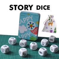 puzzle story dice parent child interaction education toy familyfriends party board game exercise languageassociation skill