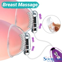 sourcion 20 modes nipple stimulation licking vibrator breast enlargement masturbator nipple chest massage sex toys for women