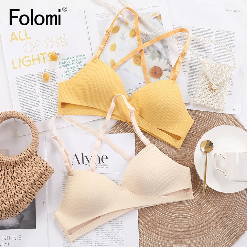 Сексуальный бесшовный бюстгальтер для женщин без косточек с перекрестной