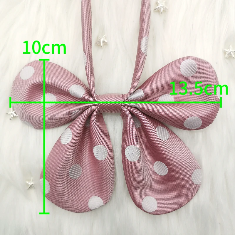 Butterfly Rabbit Ear Polka Dot Bow Tie Student JK Sailor Suit College Style Uniform Cute Cherry Knot Female pink tie | Аксессуары для