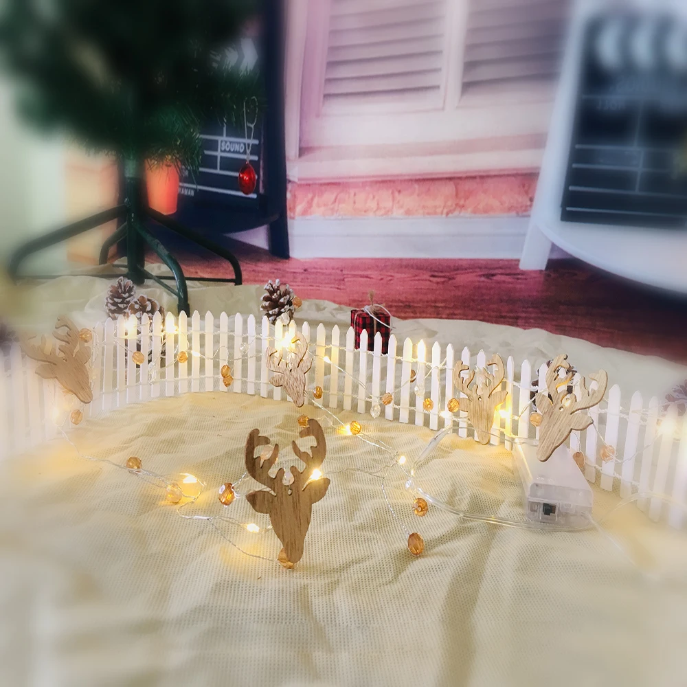 Рождественские коричневые и белые вечерние гирлянды для подарков смешанных