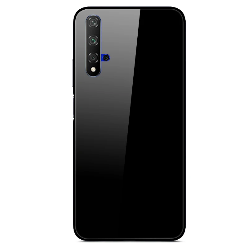 Арбузно-красный Чехол для huawei Honor 20, Жесткий Чехол из закаленного стекла с принтом, чехол для huawei Honor 20 Pro Lite Honor20 YAL-L21Cover Fundas - Цвет: Арбузно-красный