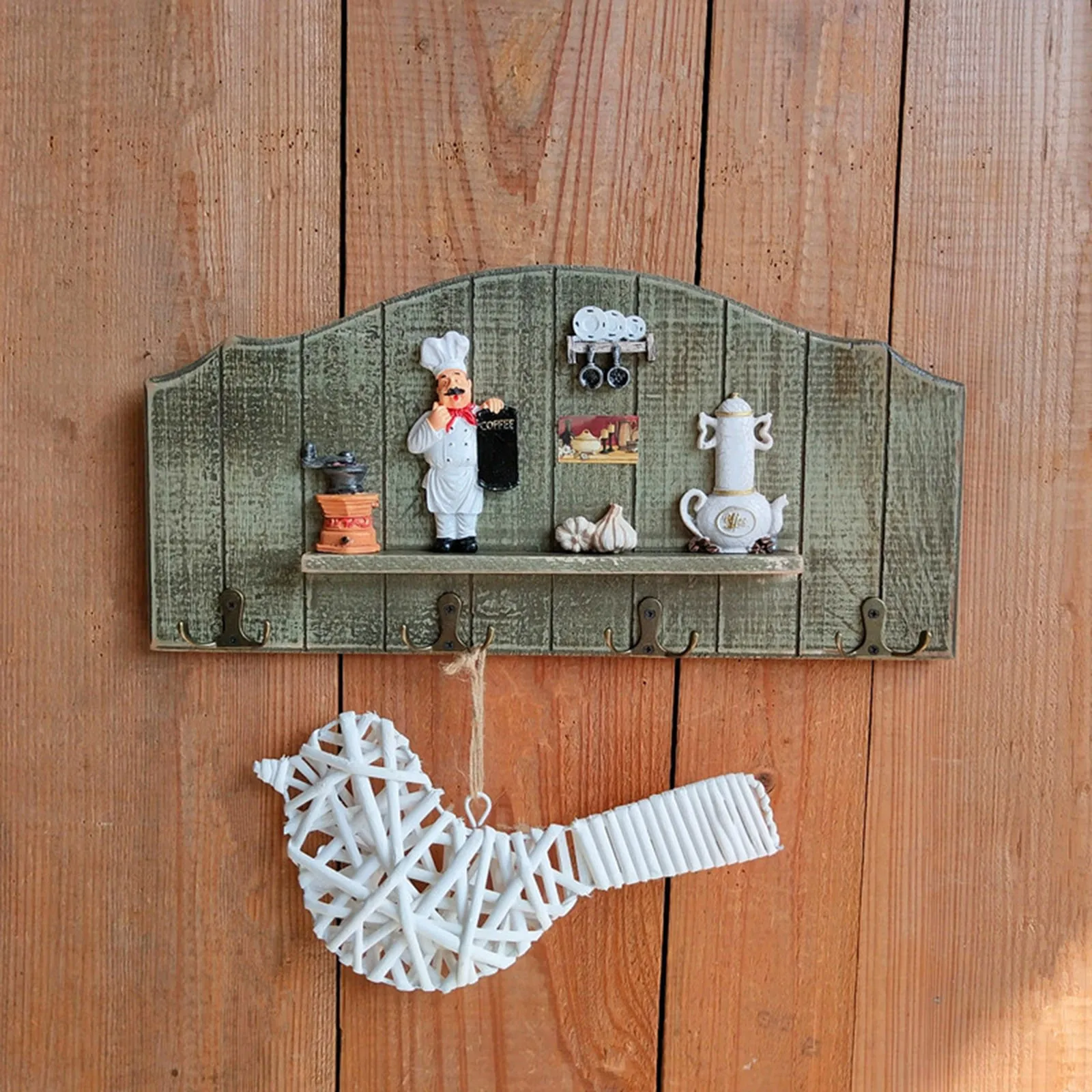 

Nordic Solid Wood Kitchen Restaurant Decoration Hook Coat Rack Home Decoration