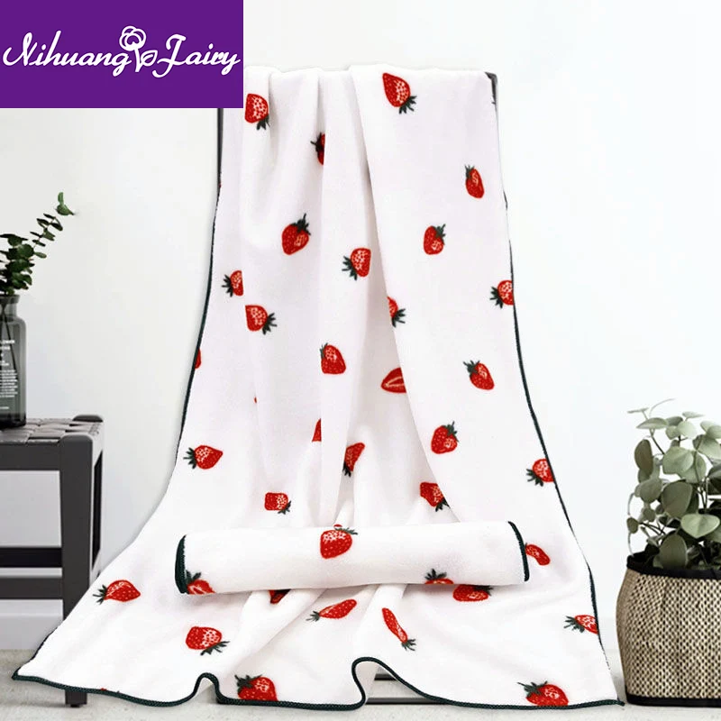 

Large bath towels for female and male adults are less lint-free than pure cotton absorbent face wash towels