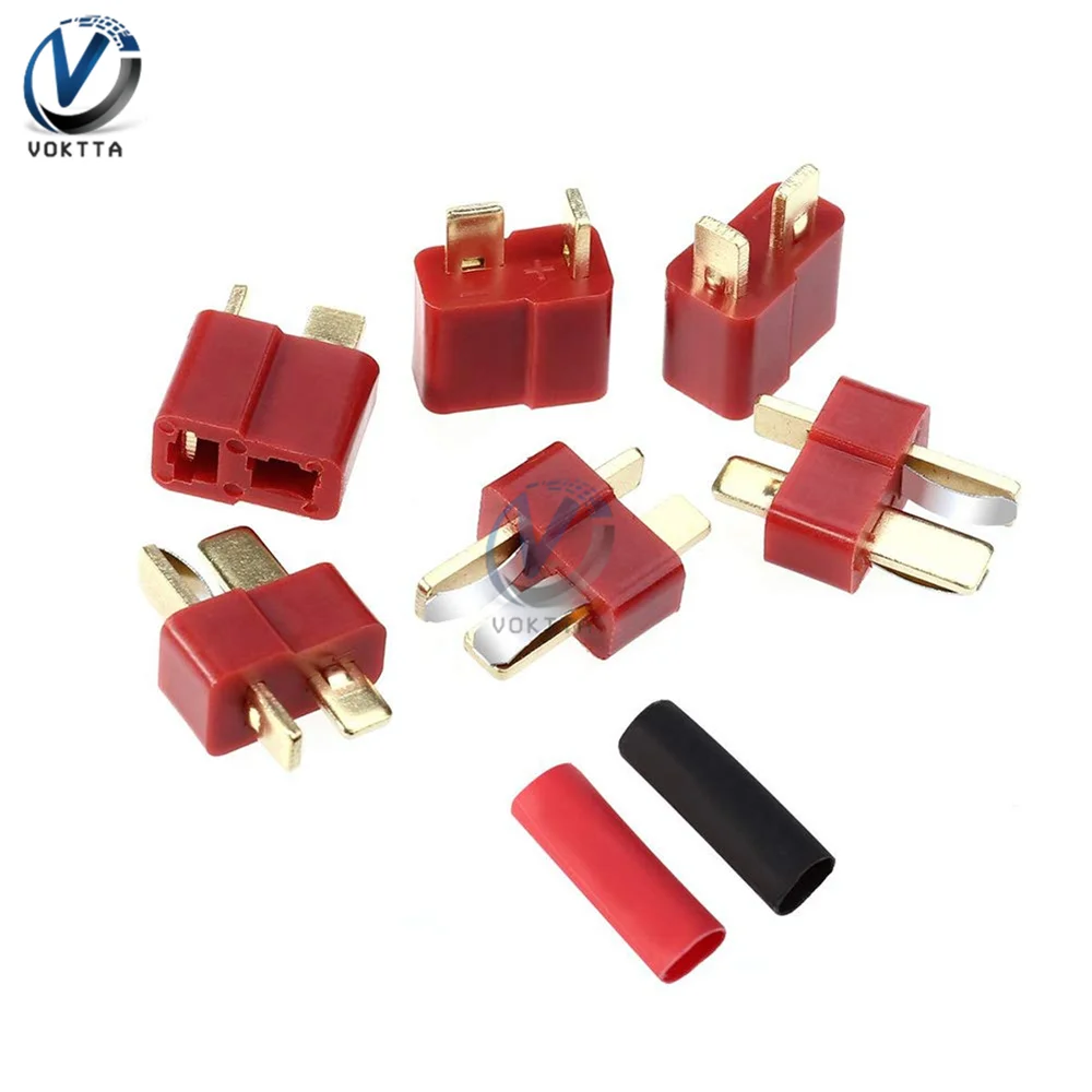 10 пар разъемов XT60 типа папа и Мама с термоусадочной трубкой комплект