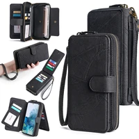 zipper wallet pu leather multifunction handbag phone case for huawei mate20 mate30 mate30 pro lite p20 p30 p40 pro lite