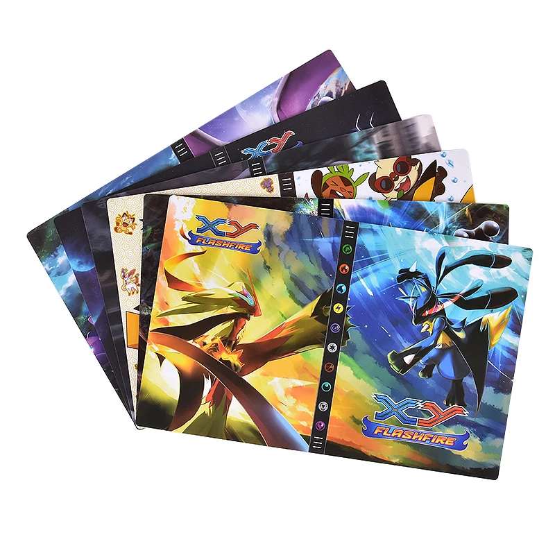 Новинка 9 карманов 432 открыток альбом для карт с покемонами книга игра XY держатель