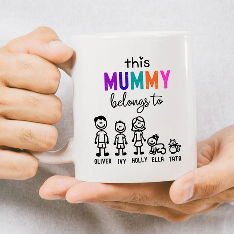 Персонализированные день матери Кофе изготовленные на заказ кружки кофе кружка